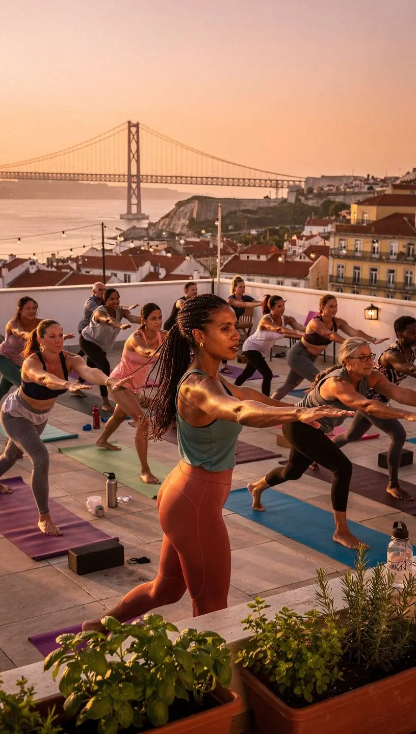 Ingredientes naturais dispostos em uma superfície de madeira, prontos para um smoothie.